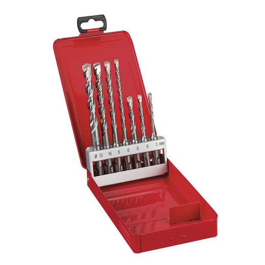 Estuche Met.7 Brocas Sds-Plus Milwaukee