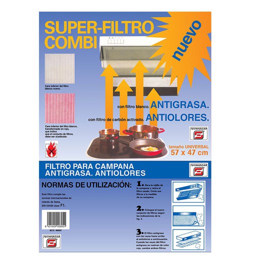 Filtro Campana Extractora Antigrasa 57x47