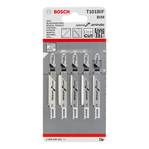 Hoja Sierra Calar Laminados Bosch T101 Bif