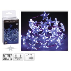 Iluminacion 40 Leds Estrellas Bco.Frio