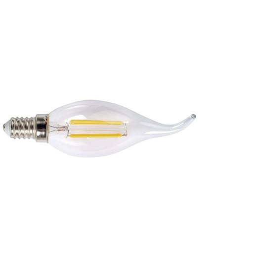 Bombilla Led Filam.Vela  Dec.E14 4w 2700k Tr