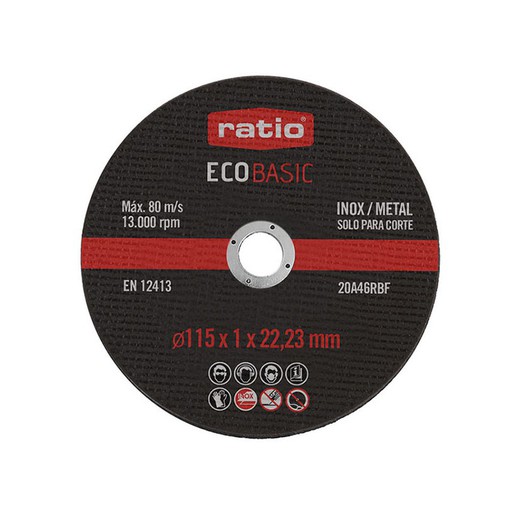 Lata 10 Disc. Corte Inox Eco Basic 115mm