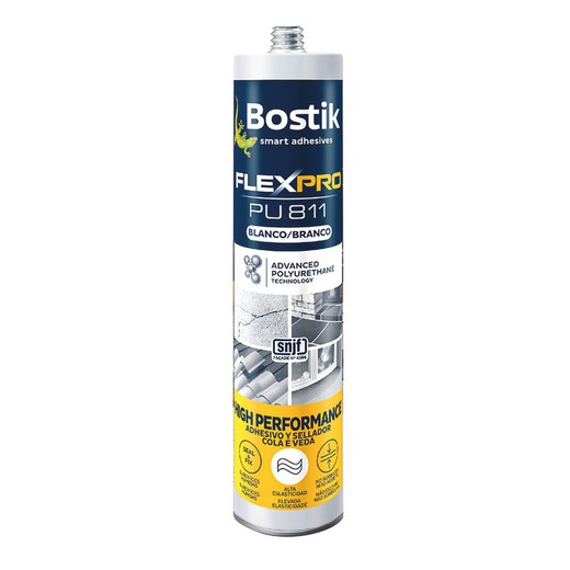 Masilla De Poliuretano Flexpro De 290ml. Color Gris