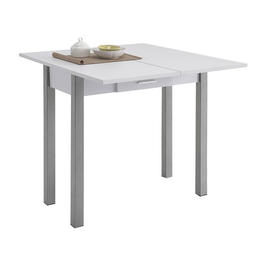 Mesa Cocina  Libro. 90x40/80xh76 Cm. Bl