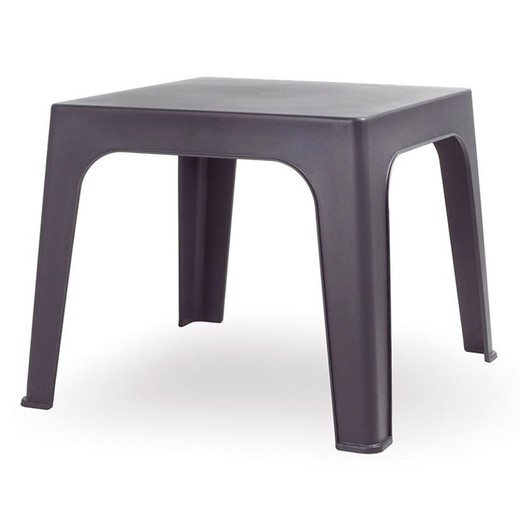 Mesa De Resina Modelo Mónaco Color Gris Volcánico