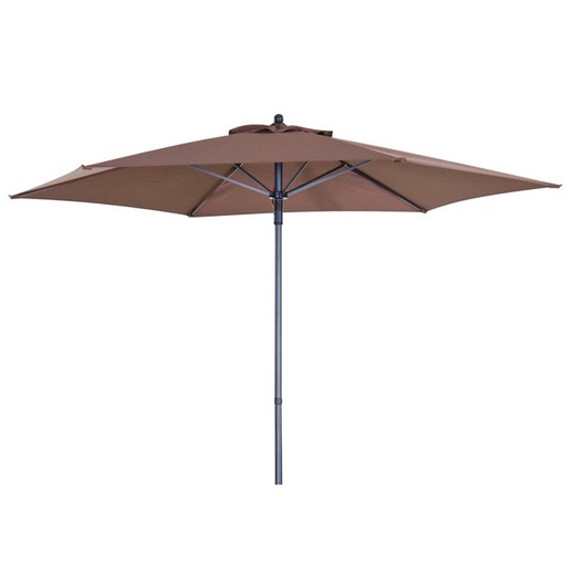 Parasol Metal. 210cm.32 Mm. 6ud. Color Marron.