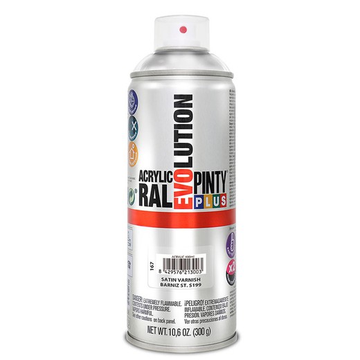 Pintura Spray Acril.Barniz Satin.400ml