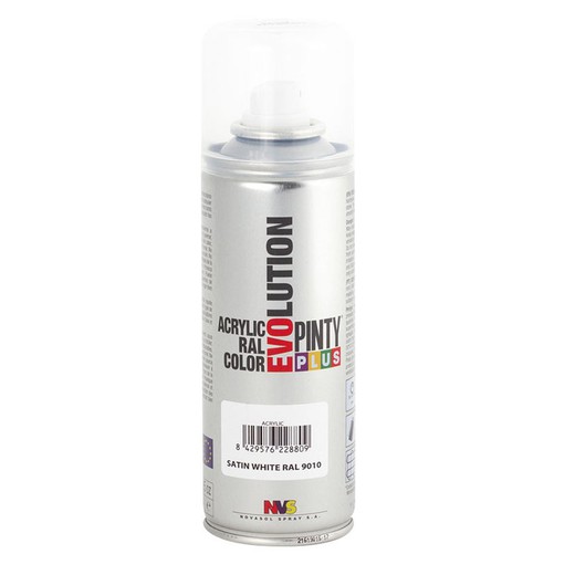 Pintura Spray Acril.Blanco Satin.200ml