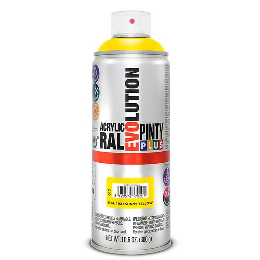 Pintura Spray Acrilica Amarillo  400ml