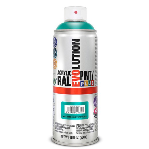 Pintura Spray Acrilica Azul Turqu  400ml