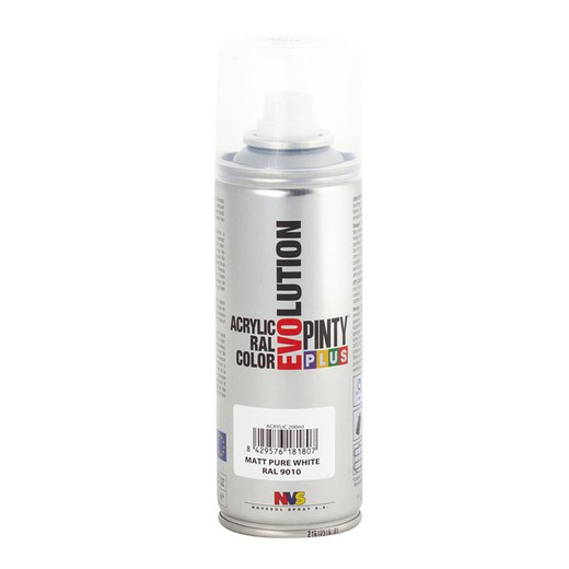 Pintura Spray Acrilica Blanco Mate 200ml