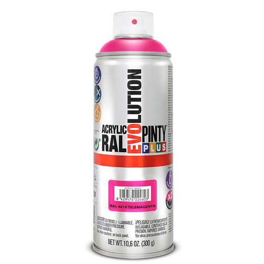 Pintura Spray Acrilica Fucsia . 400ml