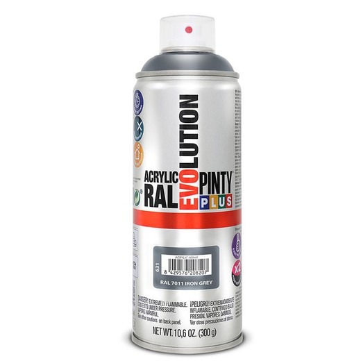 Pintura Spray Acrilica Gris Hierro 400ml