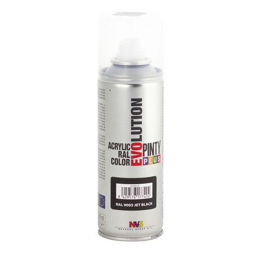 Pintura Spray Acrilica Negro Brill 200ml