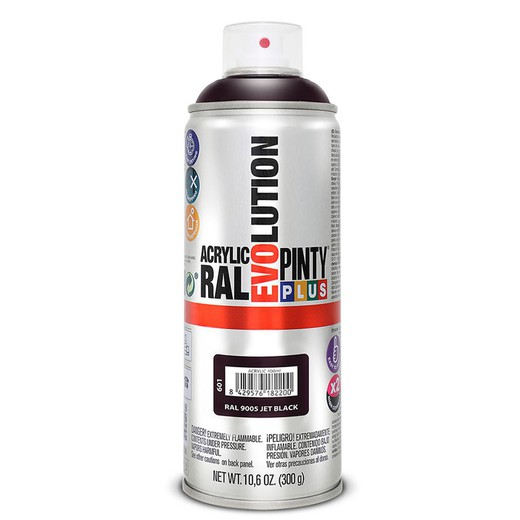 Pintura Spray Acrilica Negro Brill.400ml