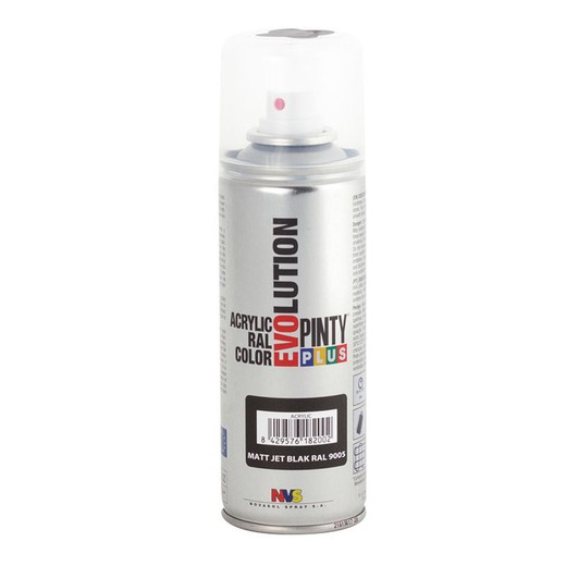 Pintura Spray Acrilica Negro Mate 200ml