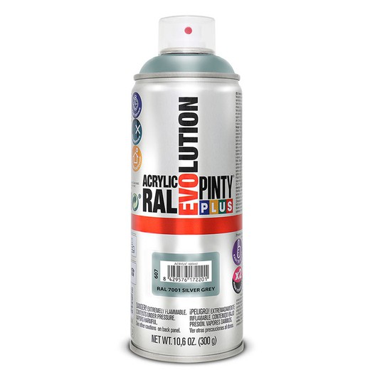 Pintura Spray Acrilica Plata  400ml