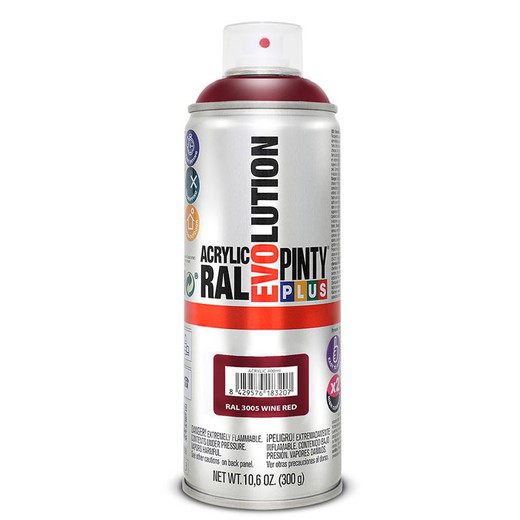 Pintura Spray Acrilica Rojo Burdeos400ml