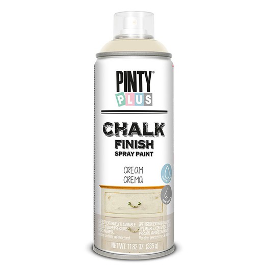 Pintura Spray Chalk Efecto Tiza Crema