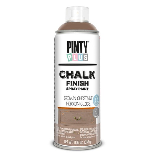 Pintura Spray Chalk Efecto Tiza Marron