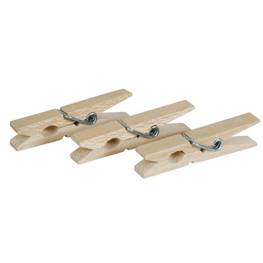 Pinzas Ropa. Pack 24 Piezas  Madera