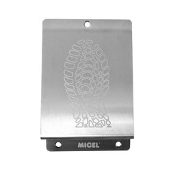 Placa Pisa Puerta. Inox.