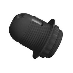 Portalamparas Rosca C/Tope E27 4a Negro