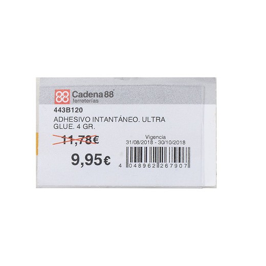 Portaprecios Imantado 70x40mm (100 Ud)