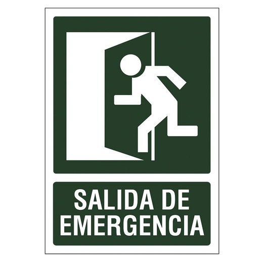 Señal 210x297 Pvc Salida Emergencia