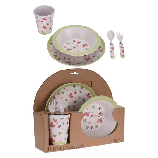 Set Infantil Platos+Vasos+Cubiertos