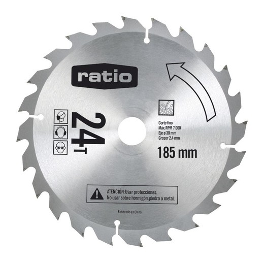 Sierra Circular D.185x2,4x30mm.24z Ratio