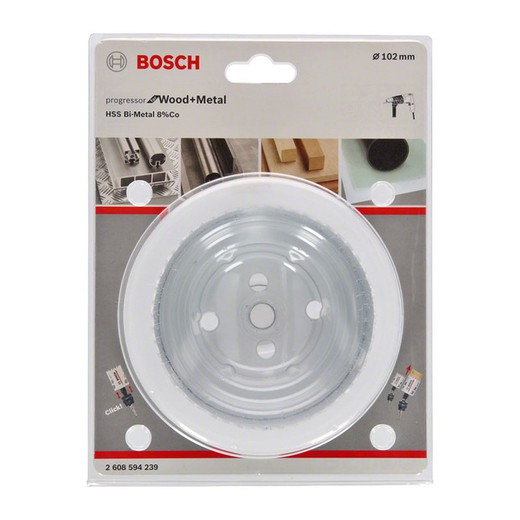 Sierra Corona Bimetal Bosch Progressor Wood Metal 1413H19 Bosch Accesorio para taladro