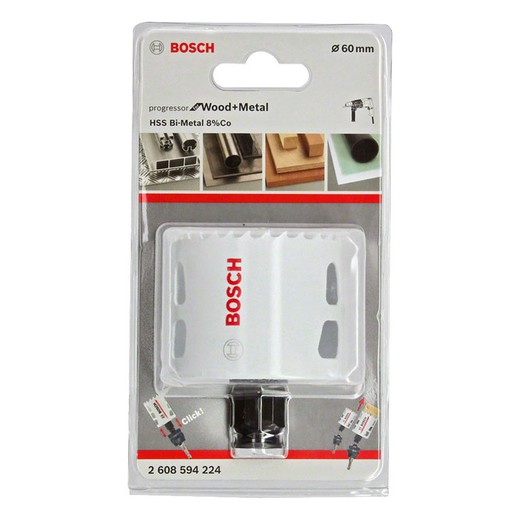 Sierra Corona Bimetal Bosch Progressor Wood Metal 1413H15 Bosch Accesorio para taladro