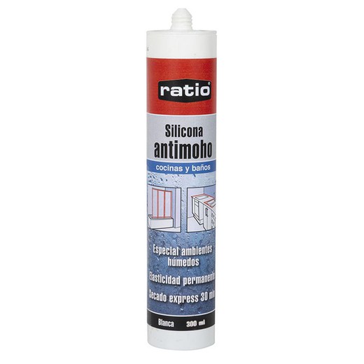 Silicona Cocinas Baños Ratio Bl. 300 Ml