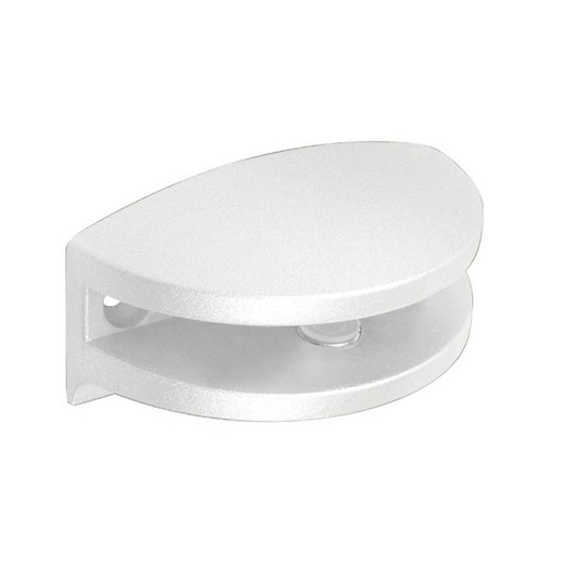 Soporte Estante Cristal Ovalado 3-6mm Blanco