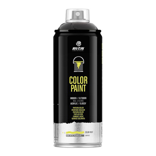 Spray Pintura Negro Satinado 400 Ml