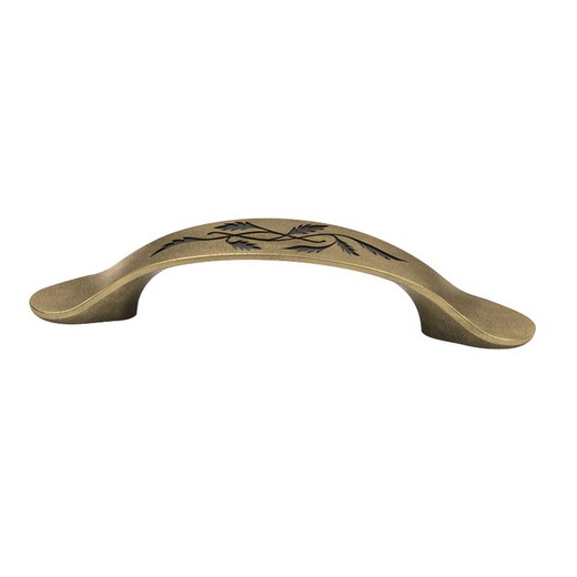 Tirador Bronce Rustico Zamak 154x22mm