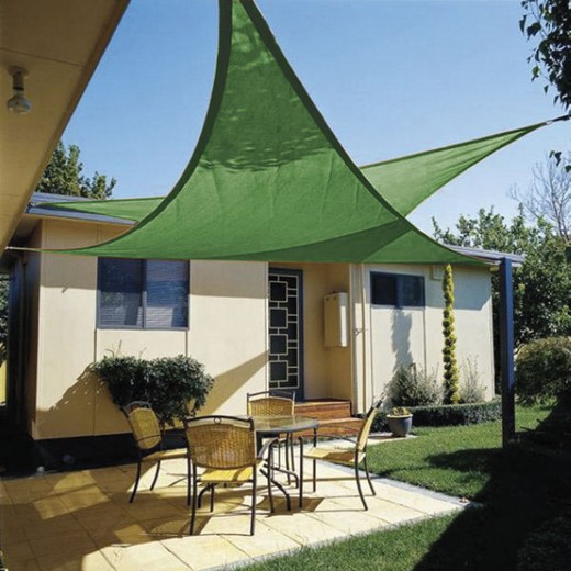 Toldo Vela 3,6x 3,6x3.6 M. Verde