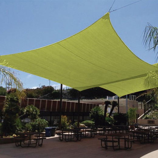 Toldo Vela Imperm. 3,6x 3,6m.Vde Clr