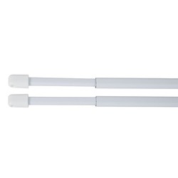 Varilla Visillo Oval 80-135cm Blanca 2 Unidades