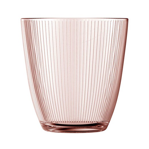 Vaso Concepto Rosa Stripy 6 Unidades Luminarc