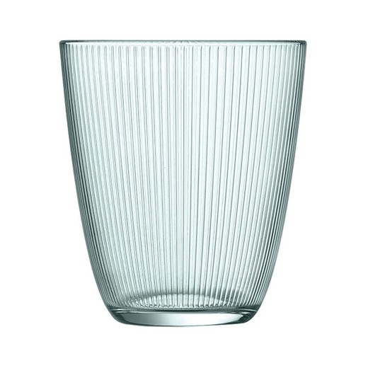 Vaso Concepto Verde Stripy 6 Unidades Luminarc