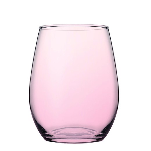 Vaso Cristal Amber 350cc. 6 Unidades Rosa