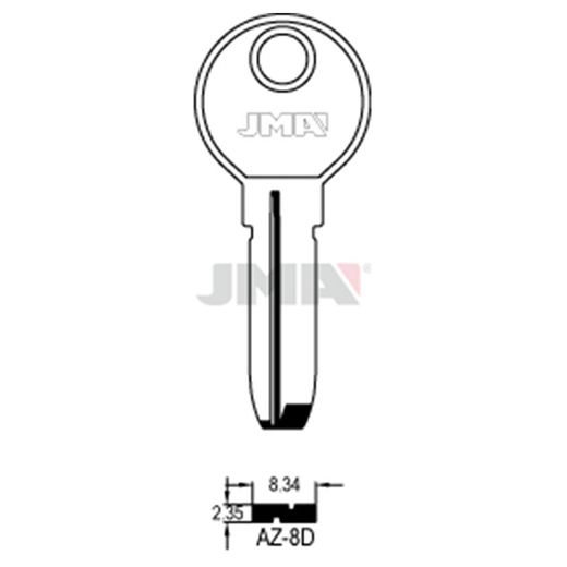 10 Llaves Jma Alpaca Seguridad Az8D