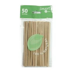 50 Mezcladores 14 Cm. Madera