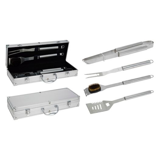 Accesorios Bbq. Maletín 4 Piezas