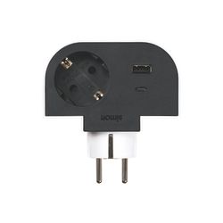 Adaptador Girat. 1T+Usb Simon