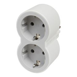 Adaptador Std 2X2P+T 16A Frontal Blanco