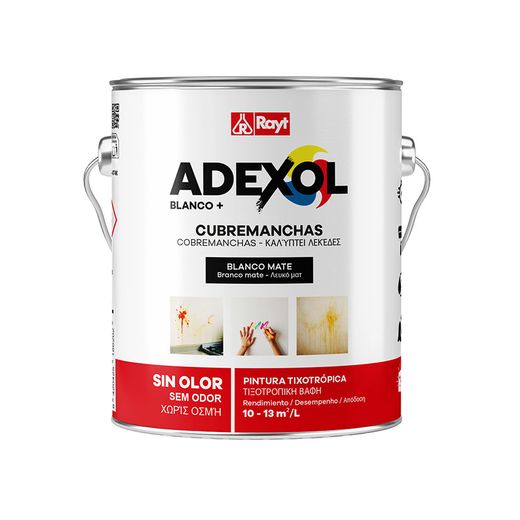 Adexol Blanco+ Cubremanchas 4L