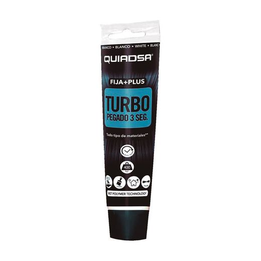 Adhesivo Fija Plus Turbo 150 Ml. Blanco
